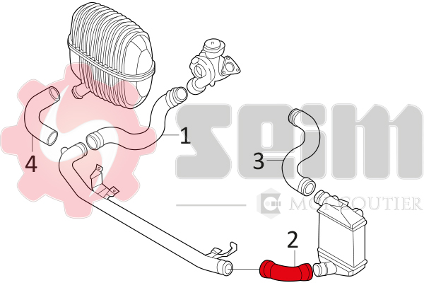 Seim Laadlucht-/turboslang 981083