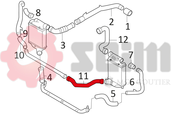 Seim Laadlucht-/turboslang 981083