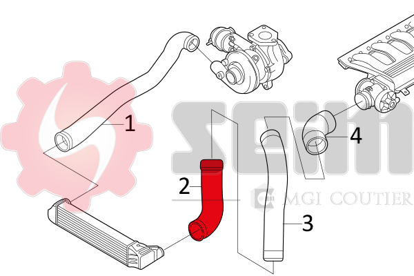 Seim Laadlucht-/turboslang 981089