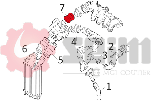 Seim Laadlucht-/turboslang 981122