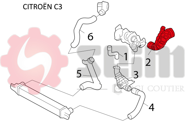 Seim Laadlucht-/turboslang 981132