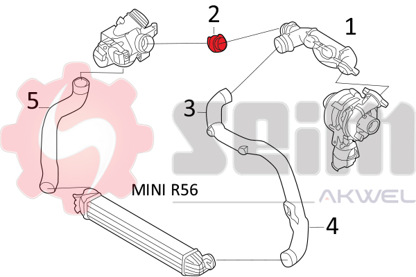 Seim Laadlucht-/turboslang 981136