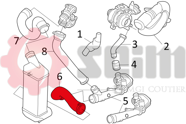 Seim Laadlucht-/turboslang 981144