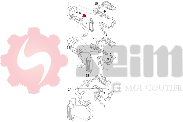 Seim Laadlucht-/turboslang 981147