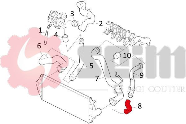 Seim Laadlucht-/turboslang 981152