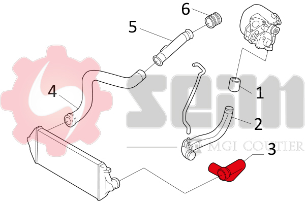Seim Laadlucht-/turboslang 981154