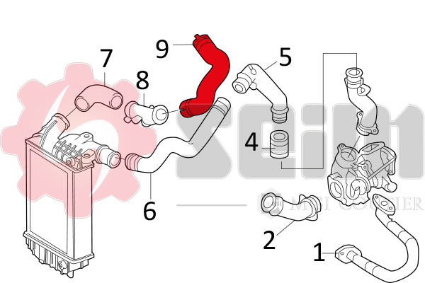 Seim Laadlucht-/turboslang 981156