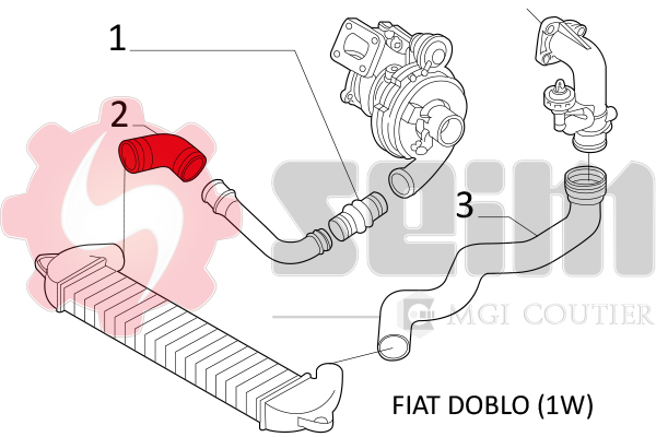 Seim Laadlucht-/turboslang 981190
