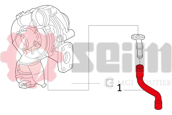 Seim Laadlucht-/turboslang 981235