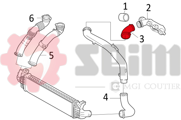 Seim Laadlucht-/turboslang 981237