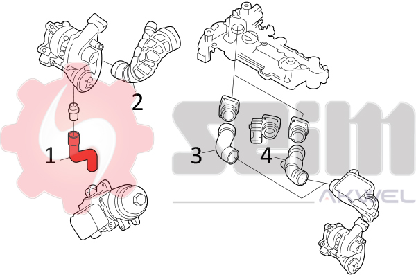 Seim Laadlucht-/turboslang 981244