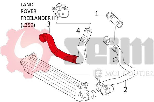Seim Laadlucht-/turboslang 981346