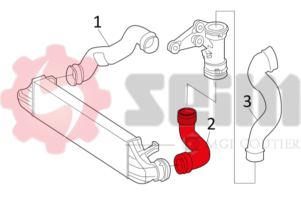 Seim Laadlucht-/turboslang 981388