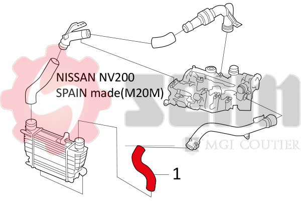 Seim Laadlucht-/turboslang 981445