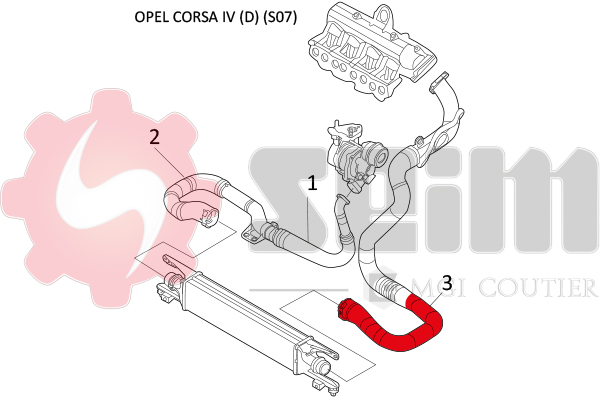 Seim Laadlucht-/turboslang 981478