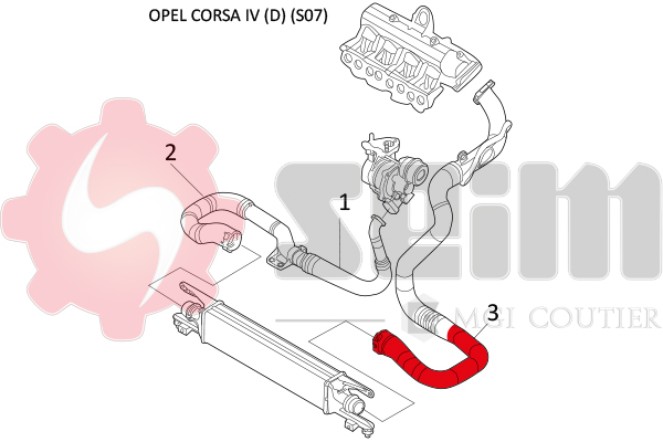 Seim Laadlucht-/turboslang 981481