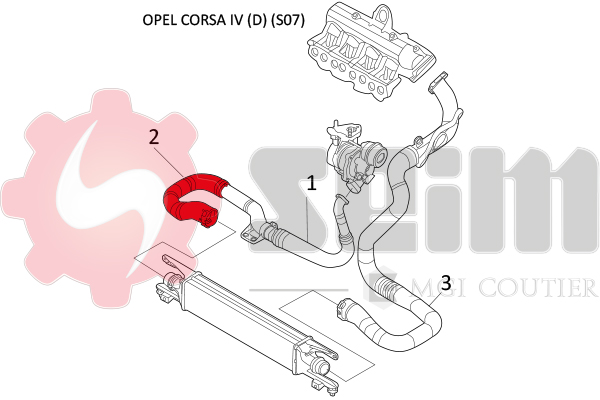 Seim Laadlucht-/turboslang 981482