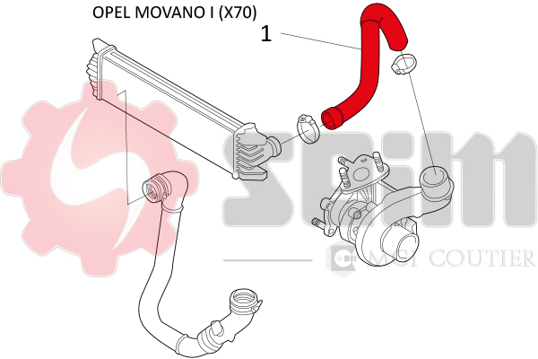 Seim Laadlucht-/turboslang 981484