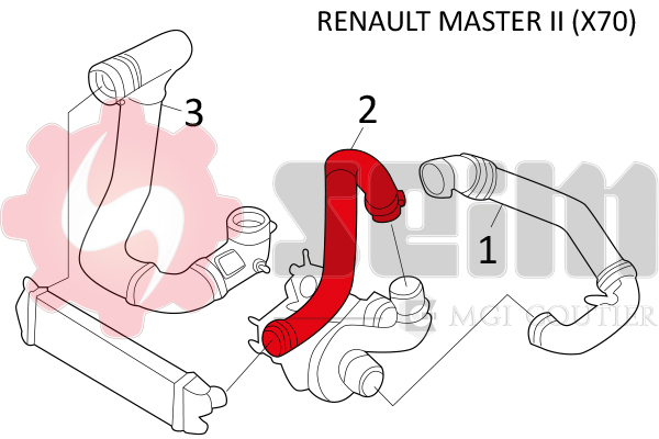 Seim Laadlucht-/turboslang 981484