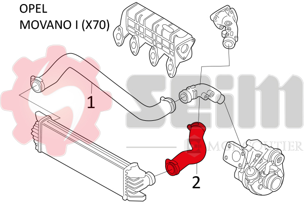 Seim Laadlucht-/turboslang 981485