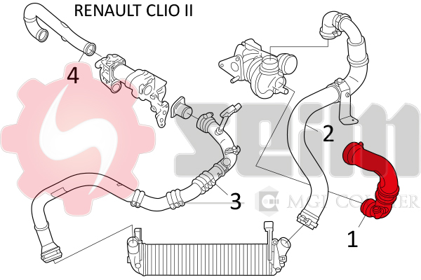 Seim Laadlucht-/turboslang 981510