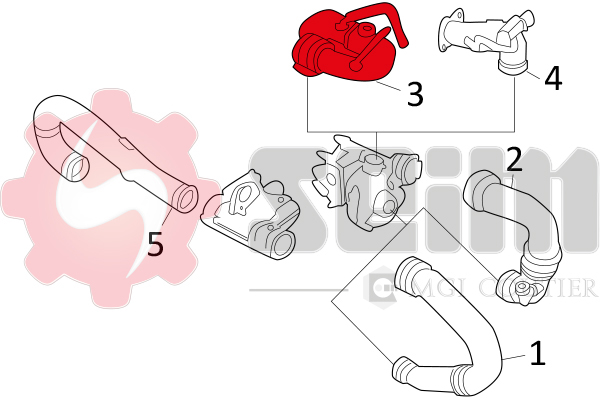 Seim Laadlucht-/turboslang 981511