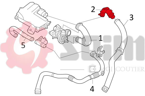 Seim Laadlucht-/turboslang 981512