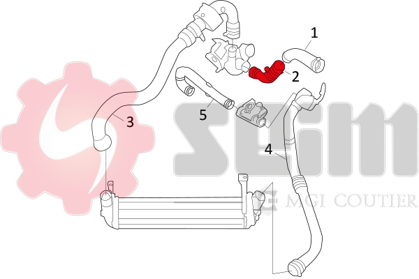 Seim Laadlucht-/turboslang 981512
