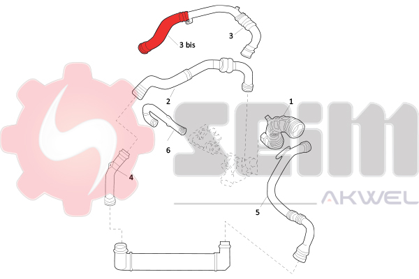 Seim Laadlucht-/turboslang 981528