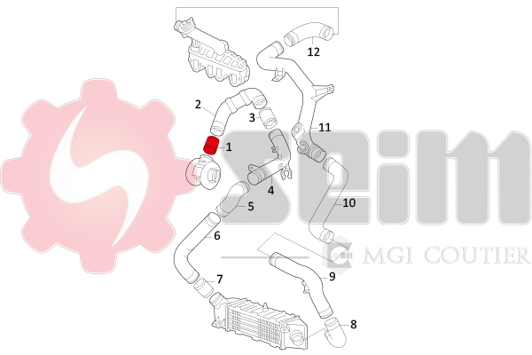 Seim Laadlucht-/turboslang 981583