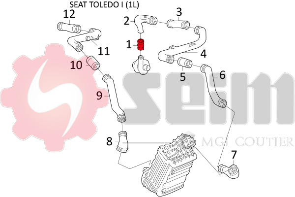 Seim Laadlucht-/turboslang 981583