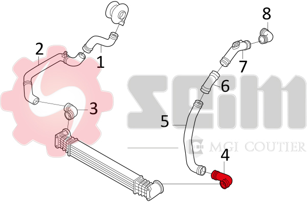 Seim Laadlucht-/turboslang 981586