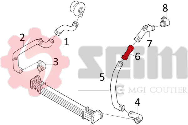 Seim Laadlucht-/turboslang 981587