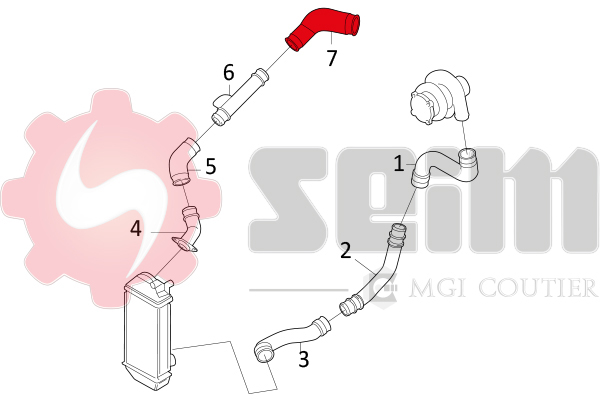 Seim Laadlucht-/turboslang 981594