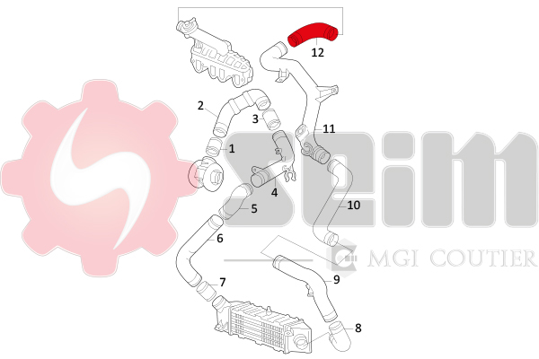 Seim Laadlucht-/turboslang 981595