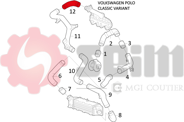 Seim Laadlucht-/turboslang 981595