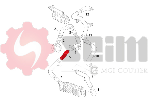 Seim Laadlucht-/turboslang 981596