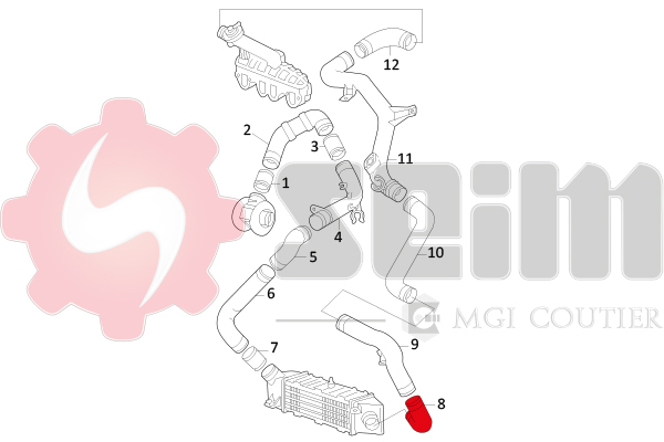 Seim Laadlucht-/turboslang 981597