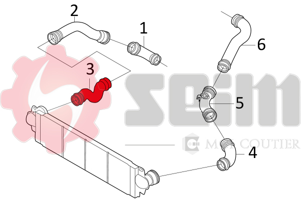 Seim Laadlucht-/turboslang 981630