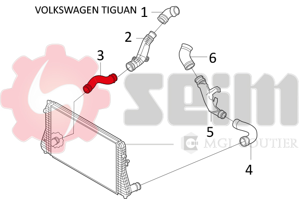 Seim Laadlucht-/turboslang 981654