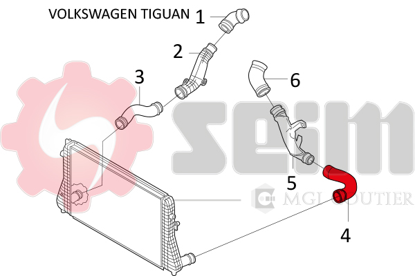 Seim Laadlucht-/turboslang 981654