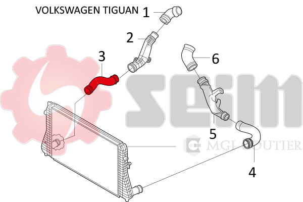 Seim Laadlucht-/turboslang 981655