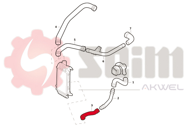 Seim Laadlucht-/turboslang 981678