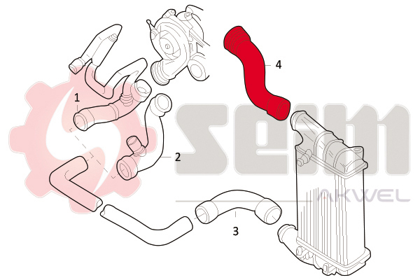 Seim Laadlucht-/turboslang 981681