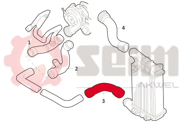 Seim Laadlucht-/turboslang 981687
