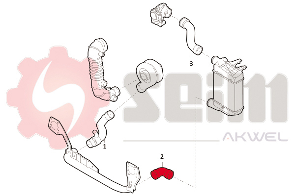 Seim Laadlucht-/turboslang 981687