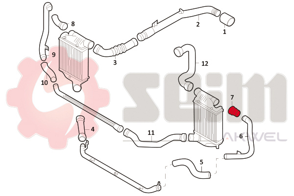 Seim Laadlucht-/turboslang 981692