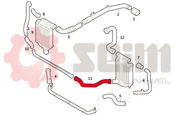 Seim Laadlucht-/turboslang 981694