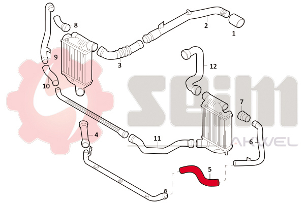 Seim Laadlucht-/turboslang 981697