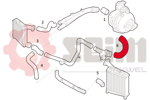 Seim Laadlucht-/turboslang 981706